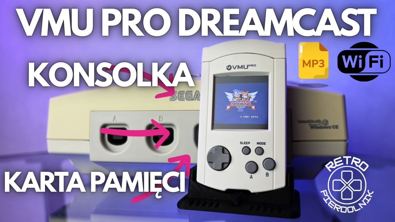 VMU Pro dla Dreamcasta - konsolka z funkcją karty pamięci