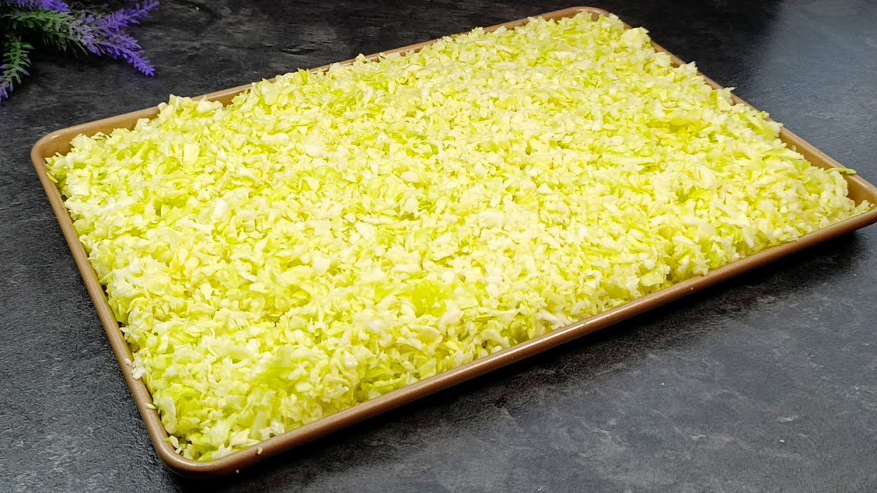 Капуста с яйцами вкуснее пиццы!  Простой рецепт без муки, полезный рецепт.