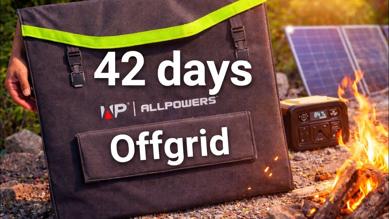 42 days off-grid with allpowers sp033