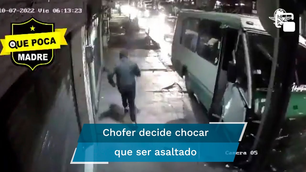 Usuarios de transporte frustran asalto y bajan a la rata a patadas
