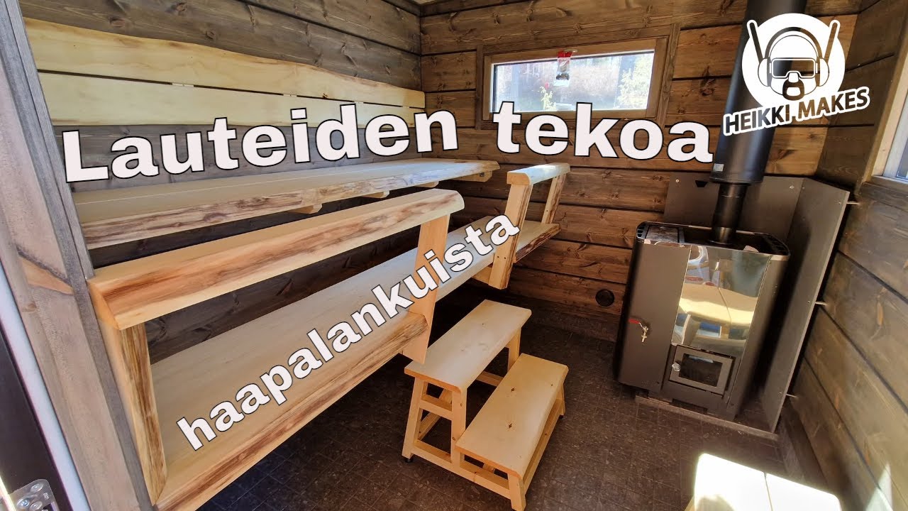 Saunoja ja lauteita mökeille