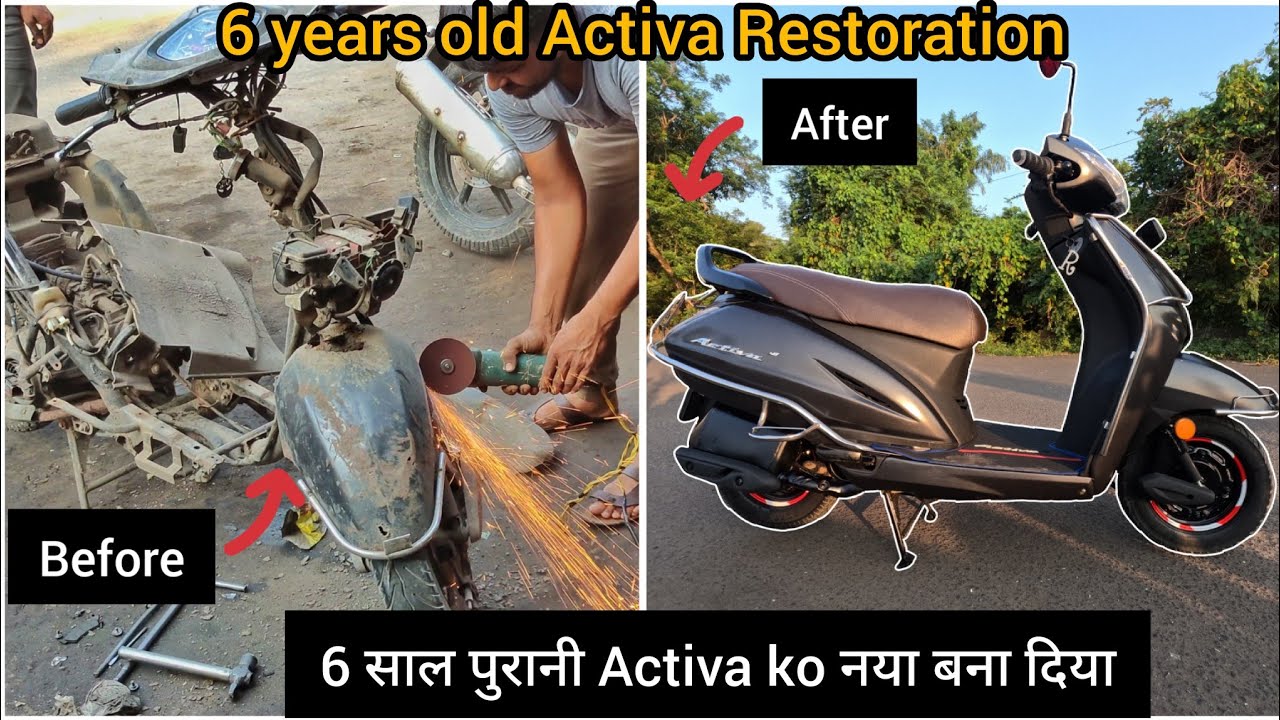 6 years old Activa Restoration | 6 साल पुरानी Activa को नया बना दिया  #modified #activa #restoration