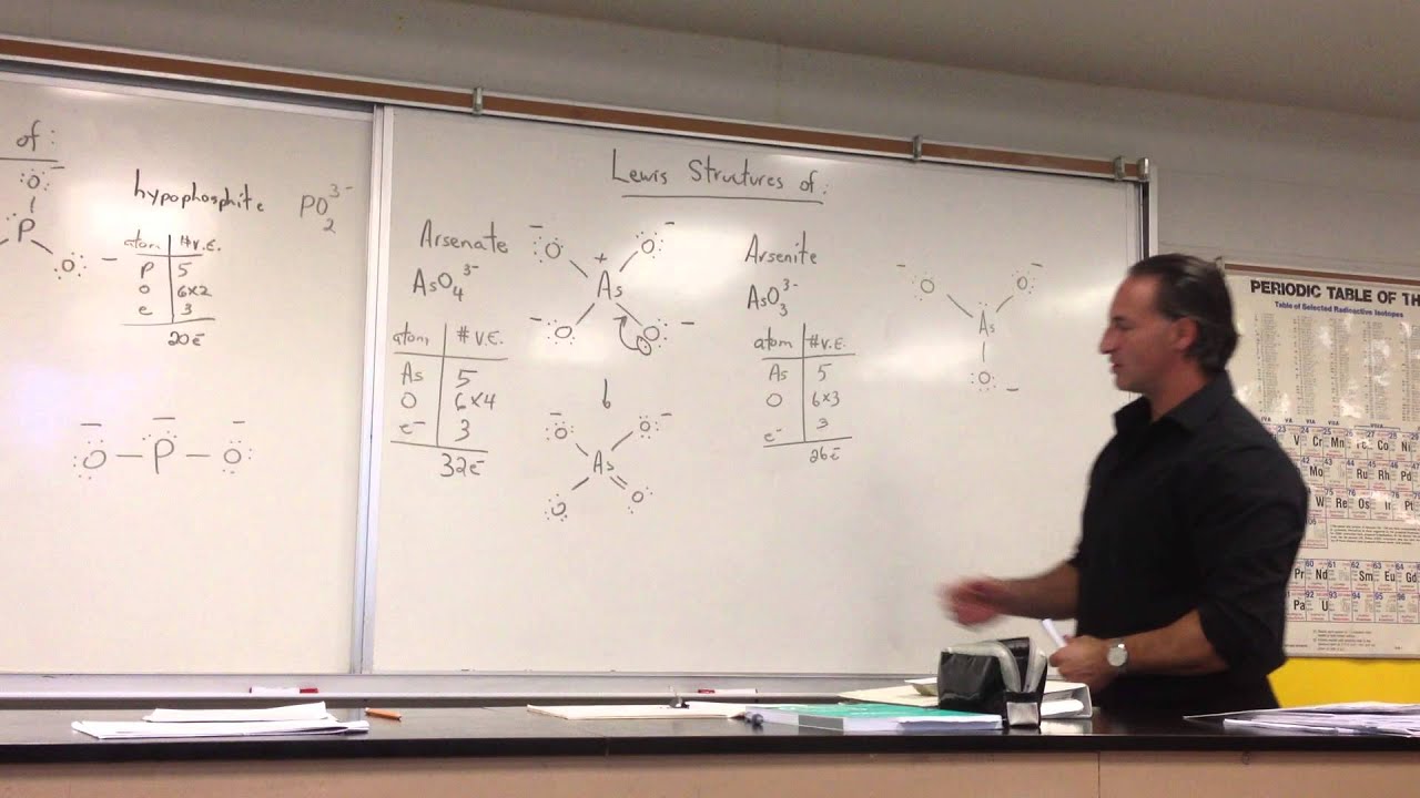 How to Draw Lewis Structures of Arsenate and Arsenite