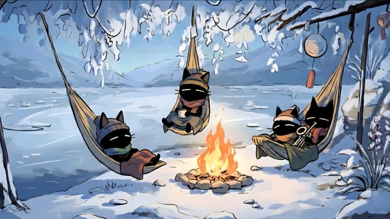 Gentle Winter Jazz – Snowy Cat Chill Vibes