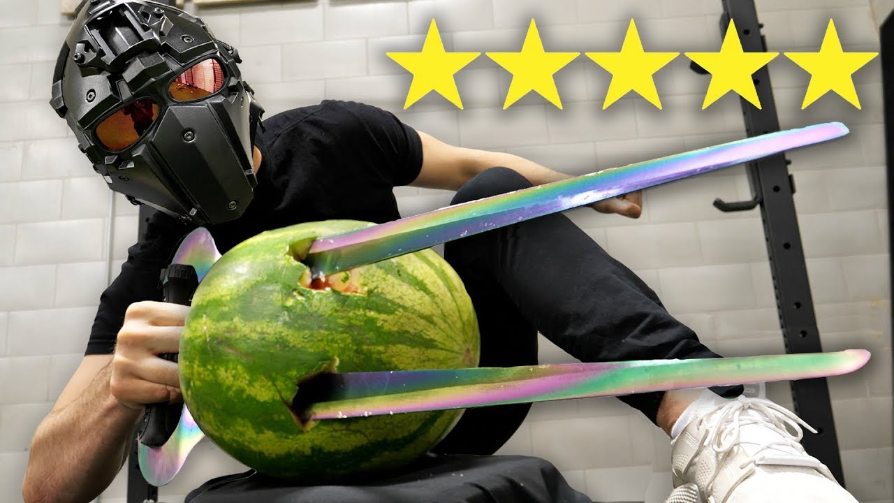 I Bought The BEST Rated WEAPONS On Amazon!! (5 STAR vs 1 STAR)