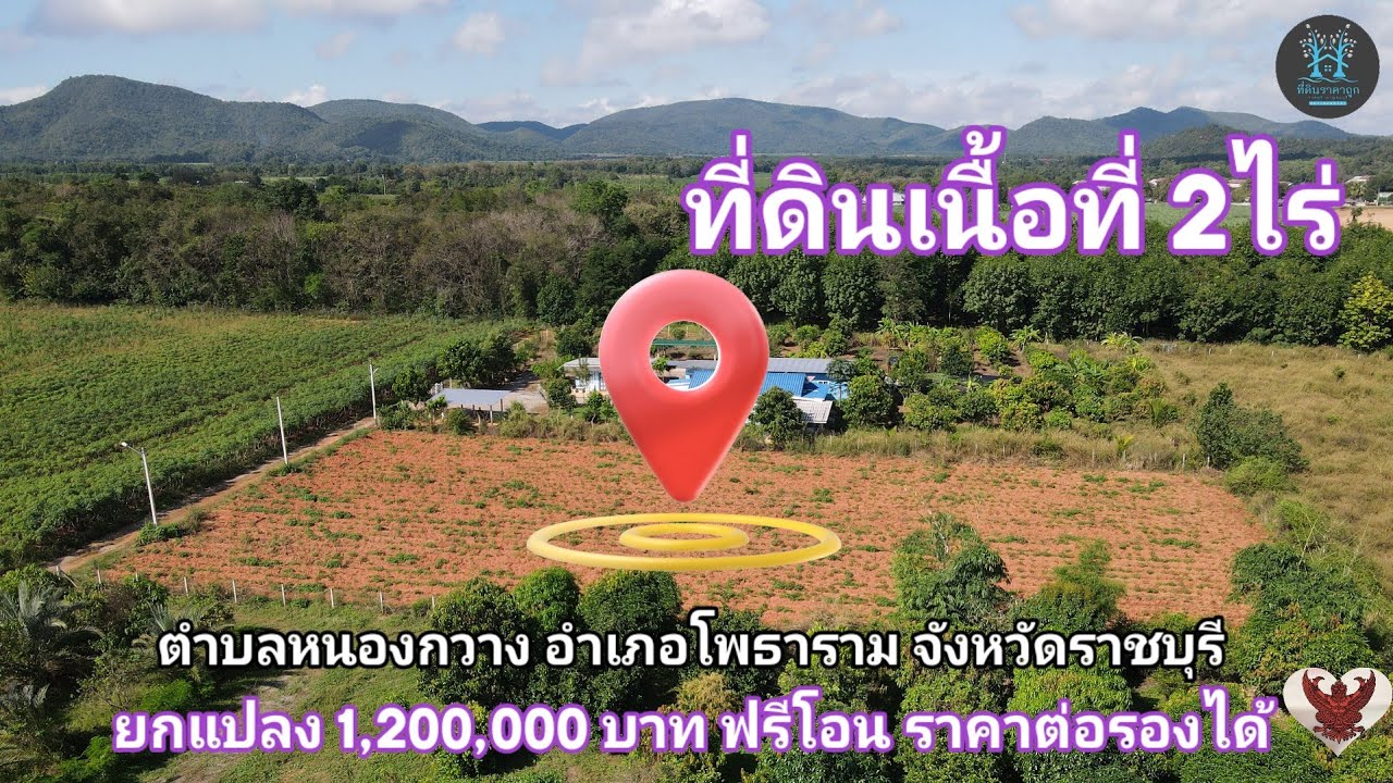 ❗️ที่ดินเนื้อที่ 2ไร่❗️ น้ำไฟพร้อม ใกล้ถนนสายหลัก 4036 เพียง 400เมตร  #ที่ดินราชบุรี 