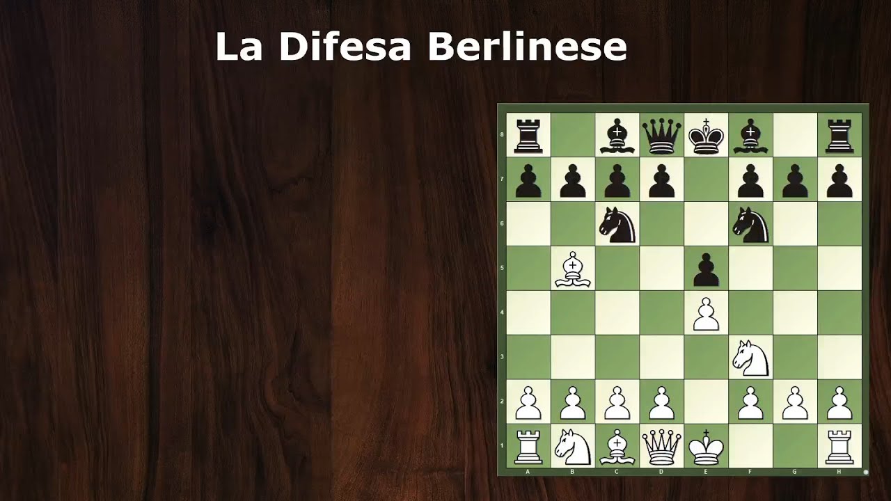 Partita Spagnola - Difesa Berlinese - Parte 1