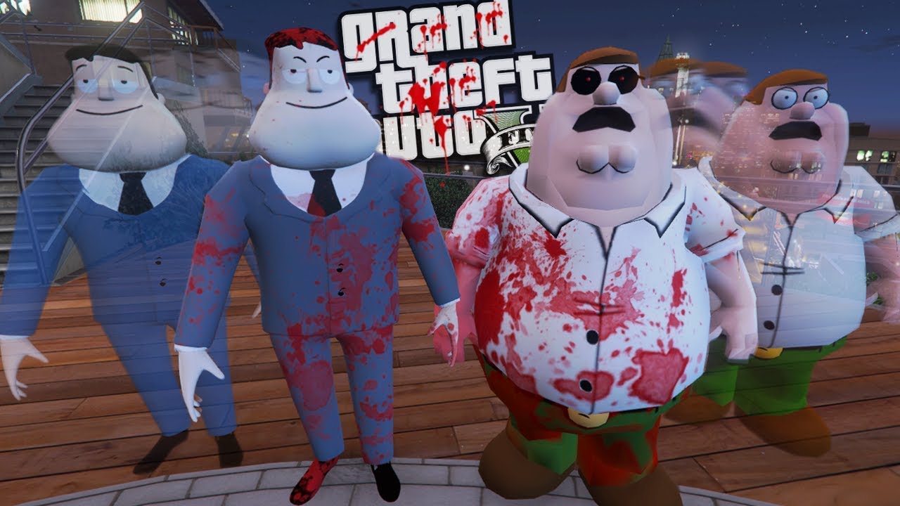 ЗЛОЙ Гриффины против ЗЛОГО Американского Папаши МОД (Геймплей модов GTA 5 для ПК)