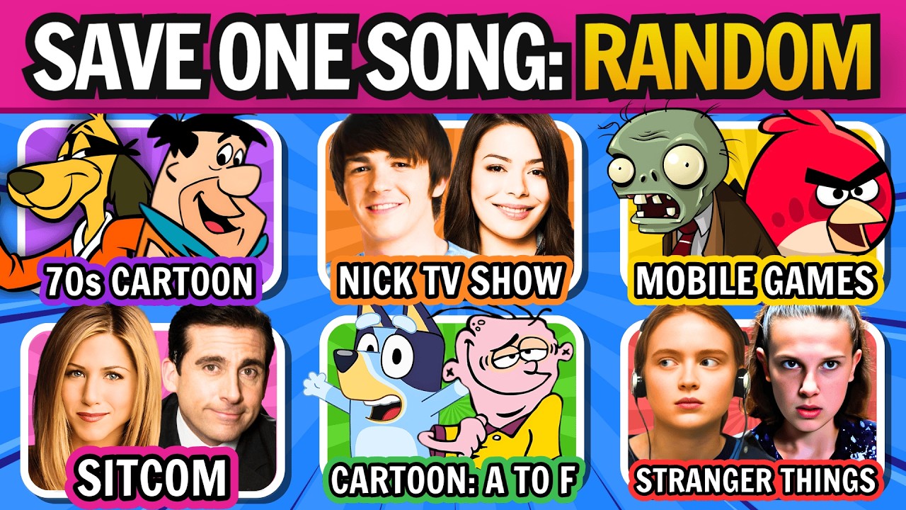 SAVE ONE SONG: Random Rules! 🎲 (Cartoons, Netflix, Games & More)