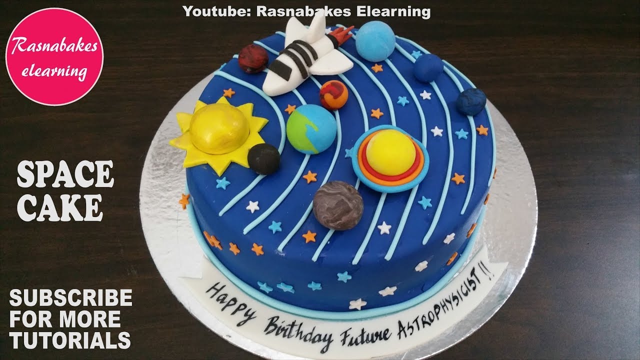 space galaxy planet birthday cake design ideas decorating tutorial classes courses video