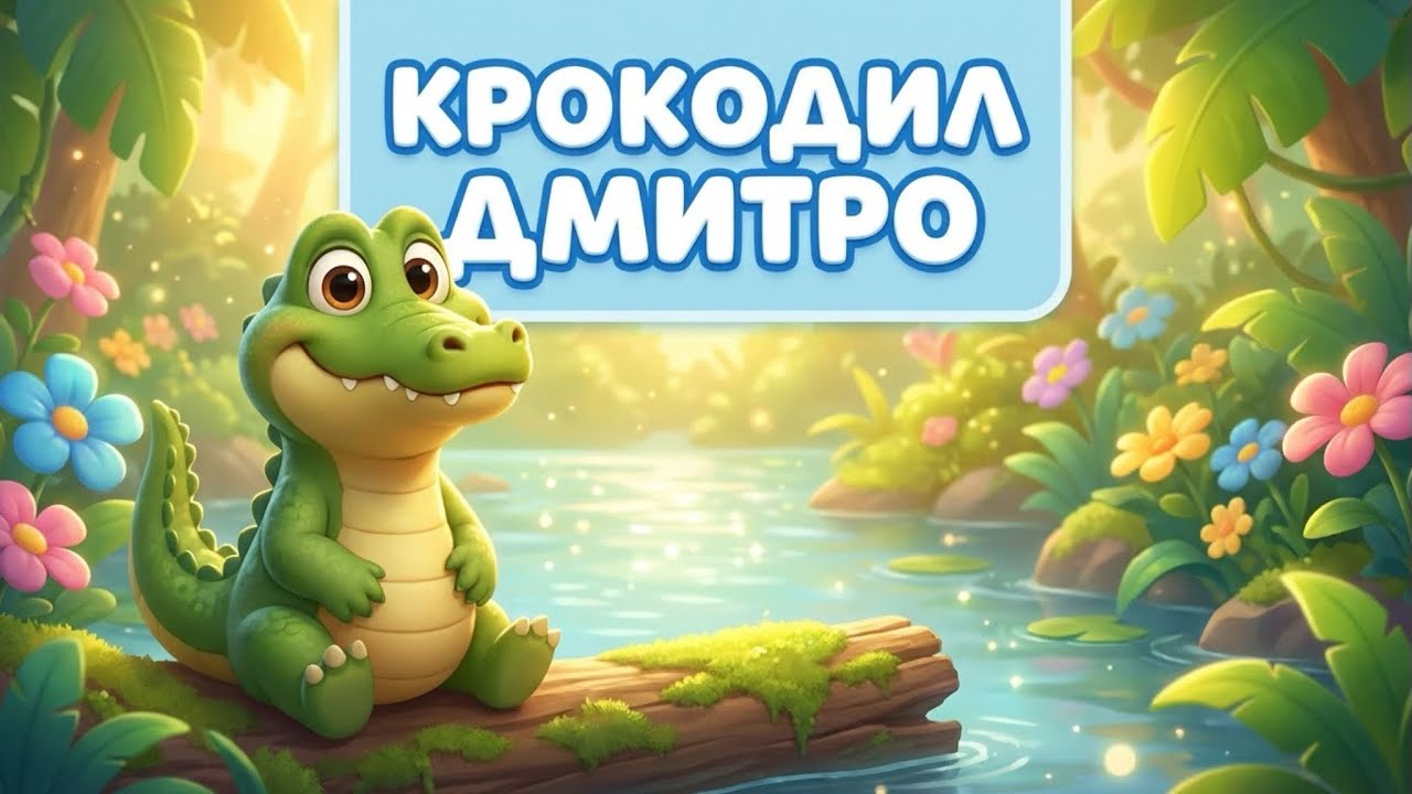Крокодил Дмитро 🐊| добра пісенька для малюків ❤️