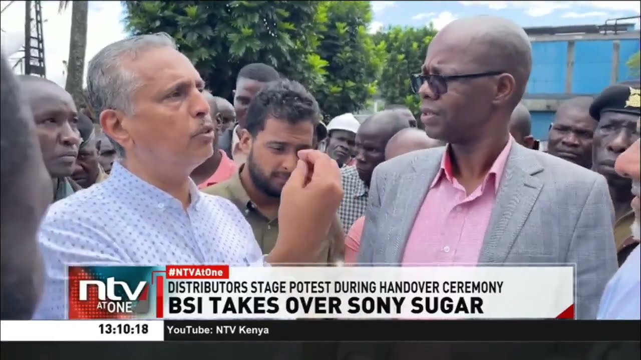 Drama during the handing over of Sony to Busia Sugar Company as sugar vendors demanded their money
