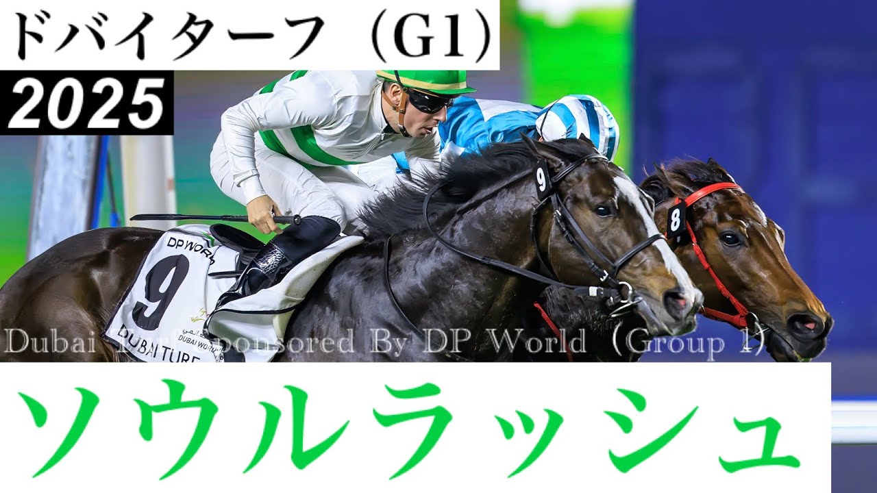 「最後に捉えたか、ソウルラッシュ！」香港最強馬を抑えG1・2勝目【ドバイターフ2025】/ Soul Rush【Dubai Turf Sponsored By DP World 2025】