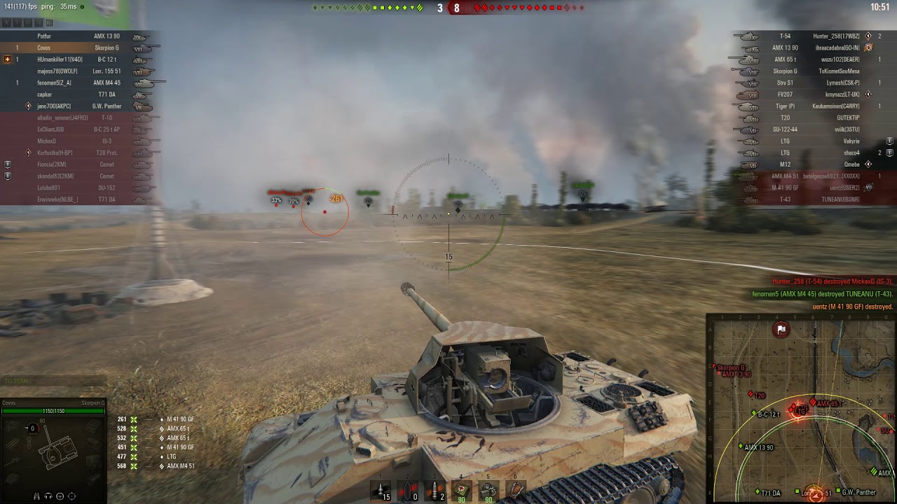 Skorpio 7,6k dmg 9 kills