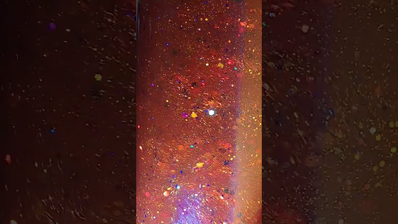 Flow meditation toy - red glitter larghissimo