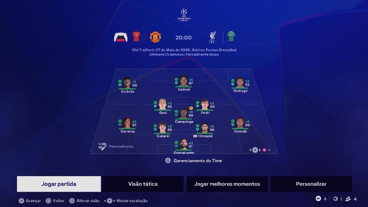 EAFC 26 - Manchester Utd x Liverpool - UEFA Champions League Final - Career mode - PS5
