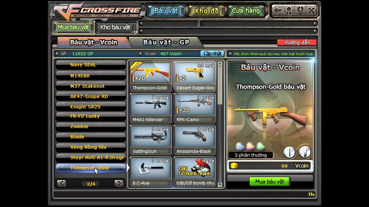CrossFire VN - Black Market items