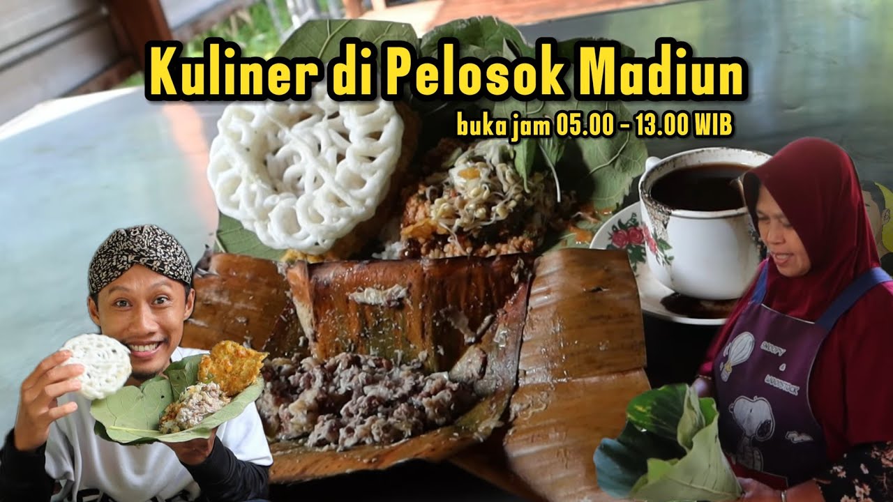 Kuliner Madiun, sarapan syahdu pecel godong jati dan bongko di jalur Dolopo - Ngebel!