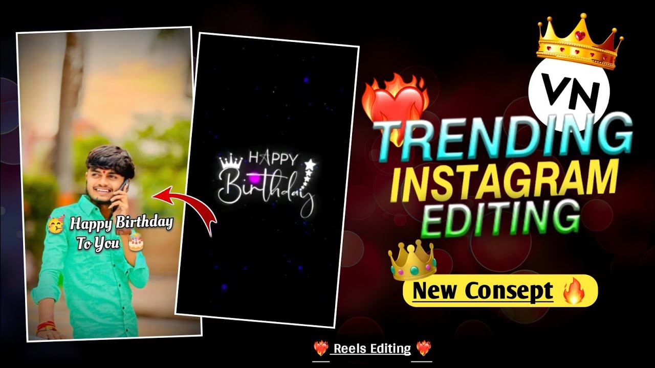 💥 Birthday Special Video Editing 🥳👑 | VN QR Code Video Editing | Vedant Editing