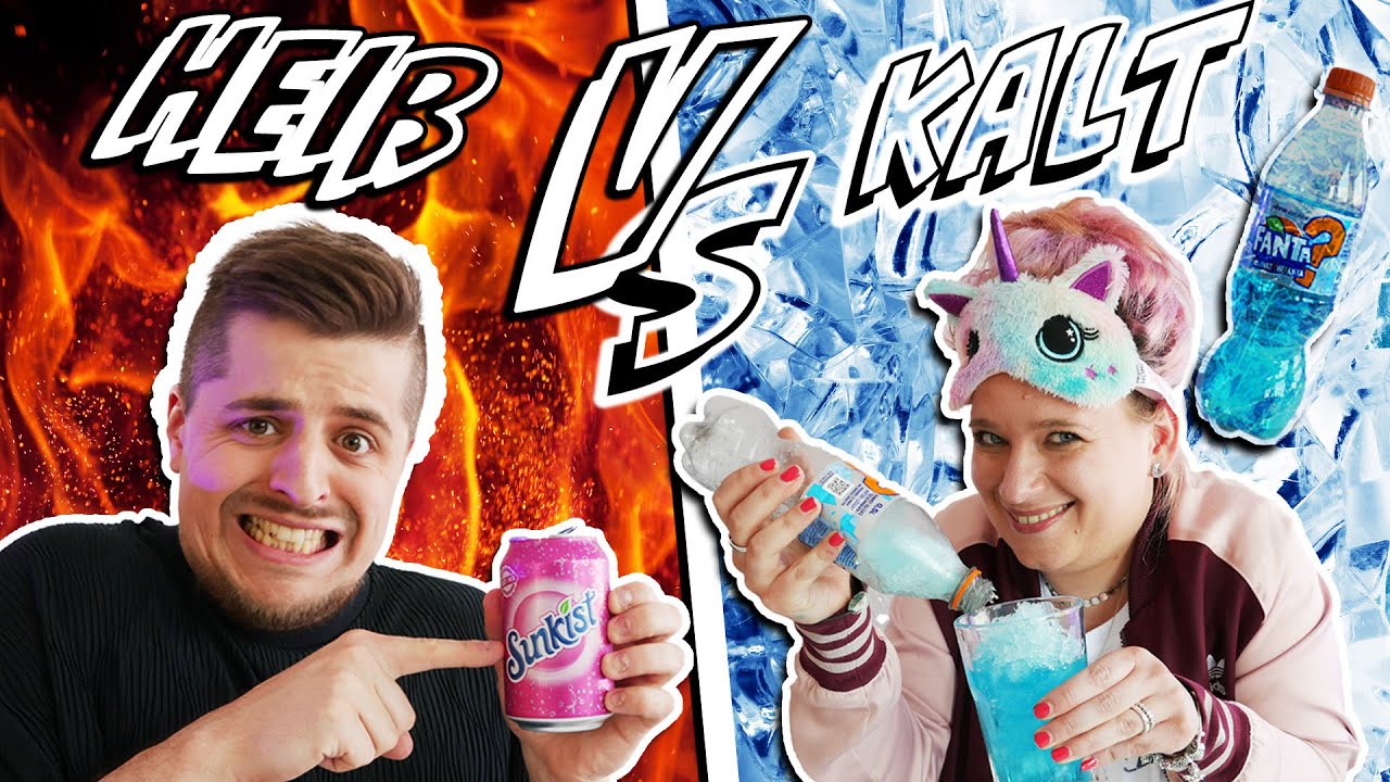 HEIß vs EIS GETRÄNKE CHALLENGE! GEFRORENE FANTA & WARME SPRITE