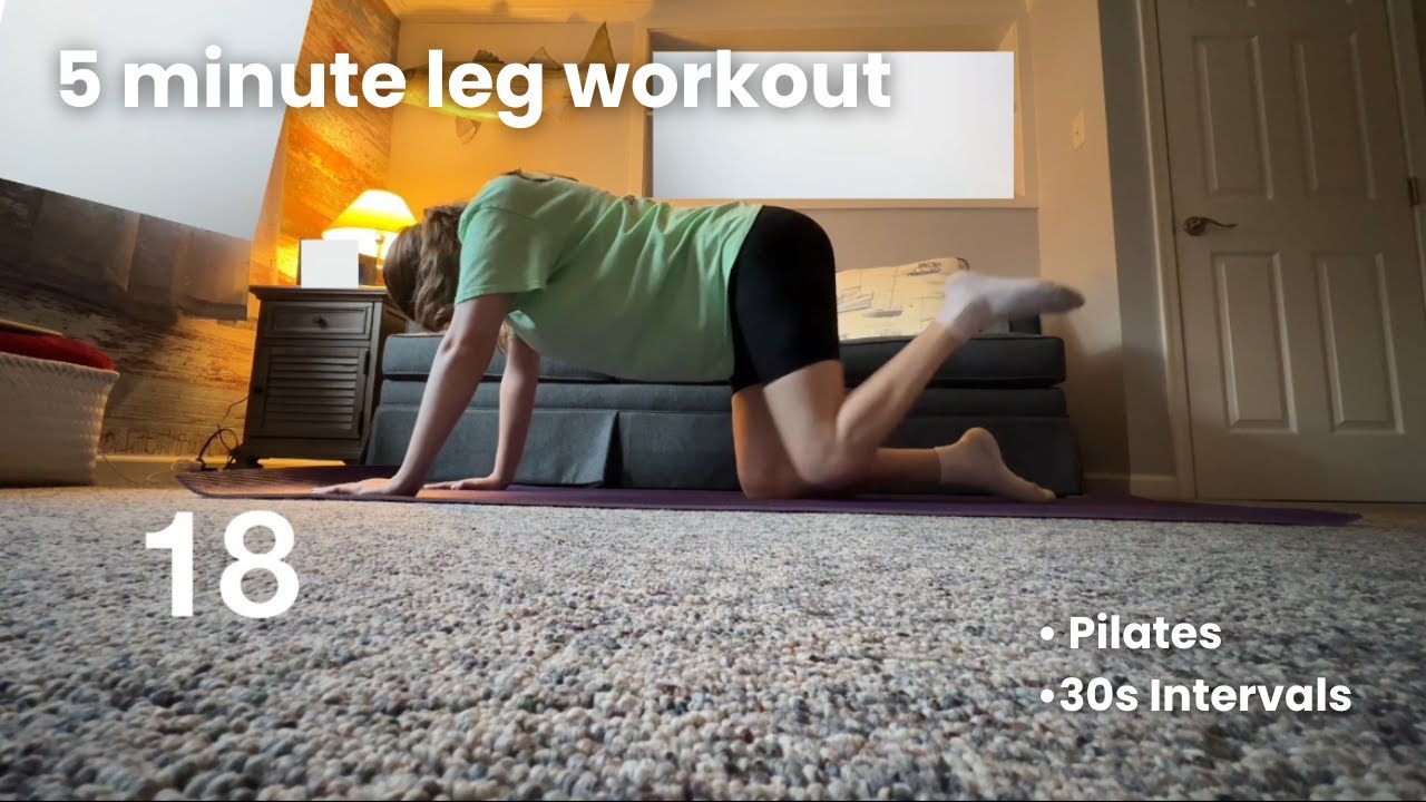 AT HOME PILATES LEG WORKOUT | Beginner, 30s each, no equipment needed