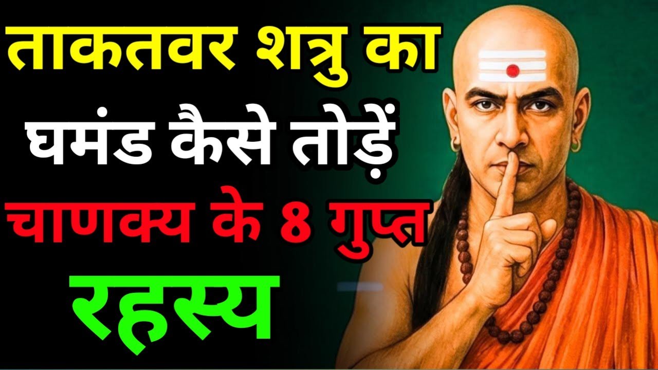 ताकतवर शत्रु का घमंड कैसे तोड़ें।चाणक्य के 8 गुप्त रहस्य। Chanakay Niti। Chanakay Motivation Video।