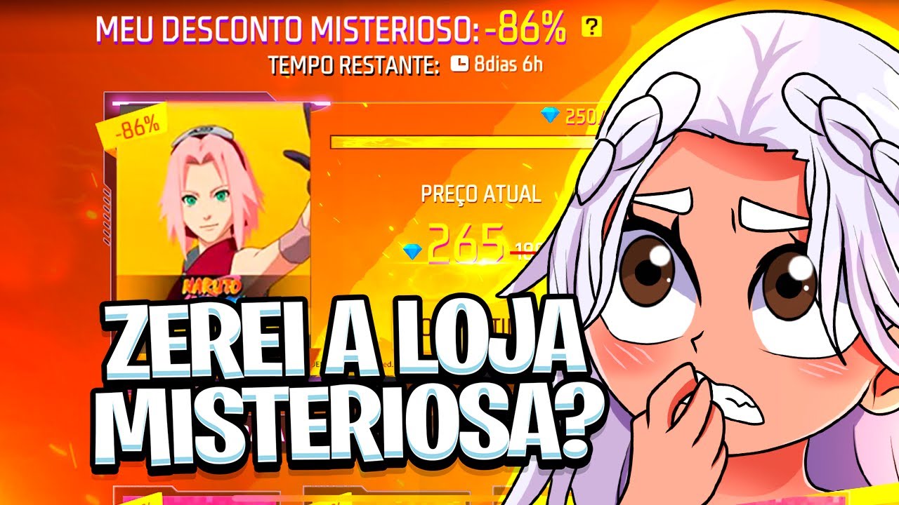 ZEREI A LOJA MISTERIOSA COM MEU IRMÃOZINHO NO FREE FIRE!🥰 #ff