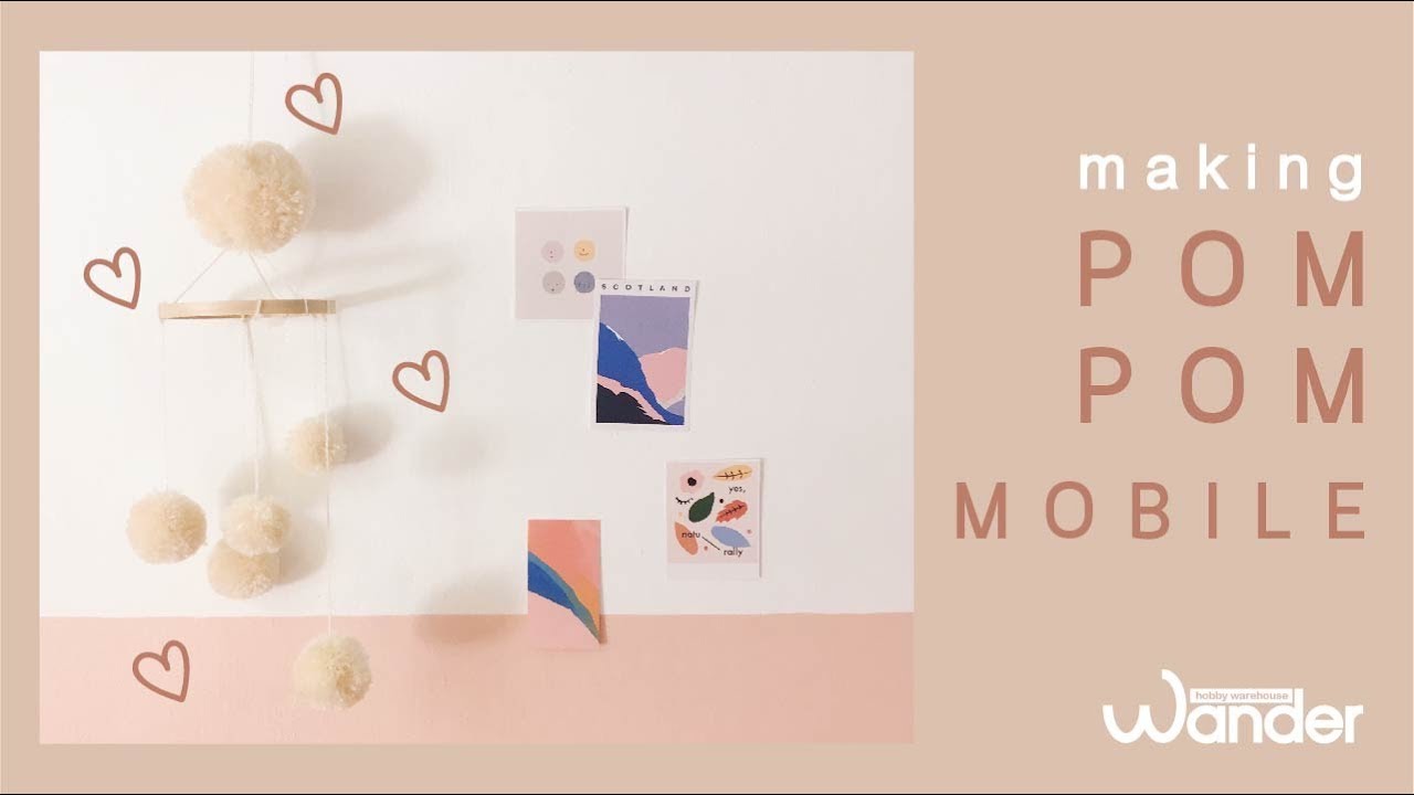 Pom Pom Mobile | ทำโมบายปอมปอม | Wander warehouse