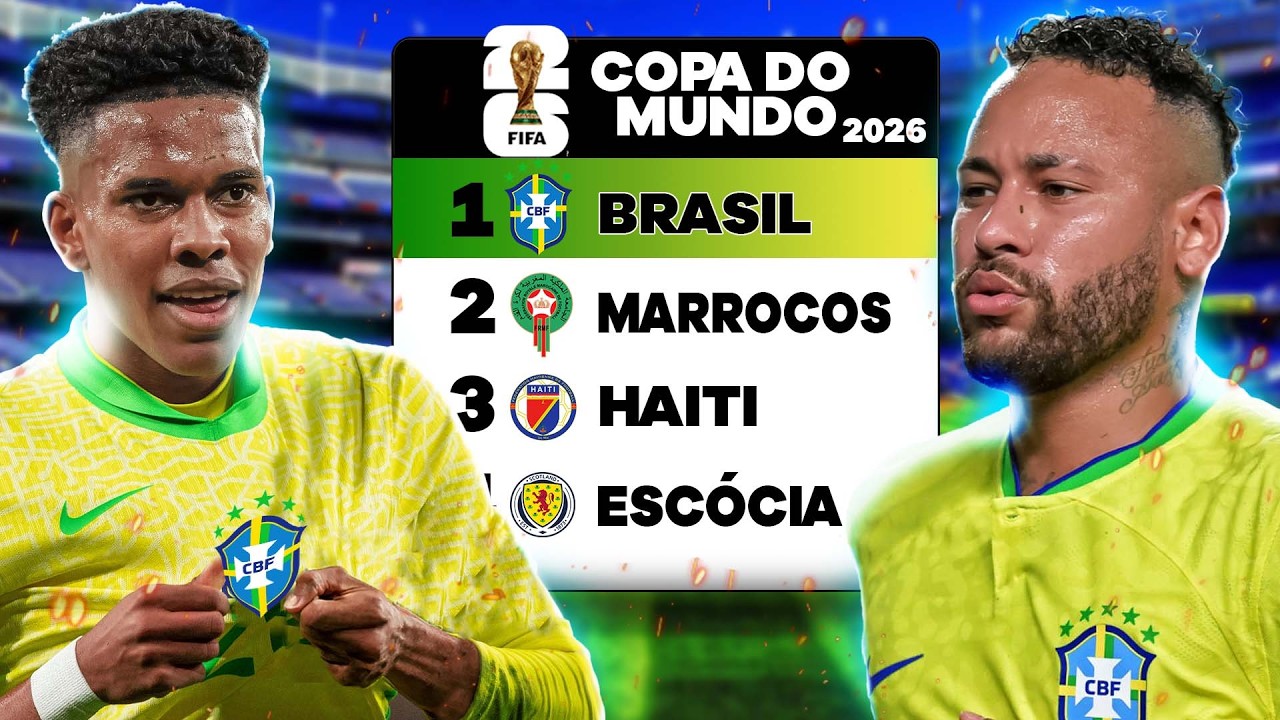 Eu JOGUEI com a SELEÇÃO BRASILEIRA na COPA DO MUNDO 2026