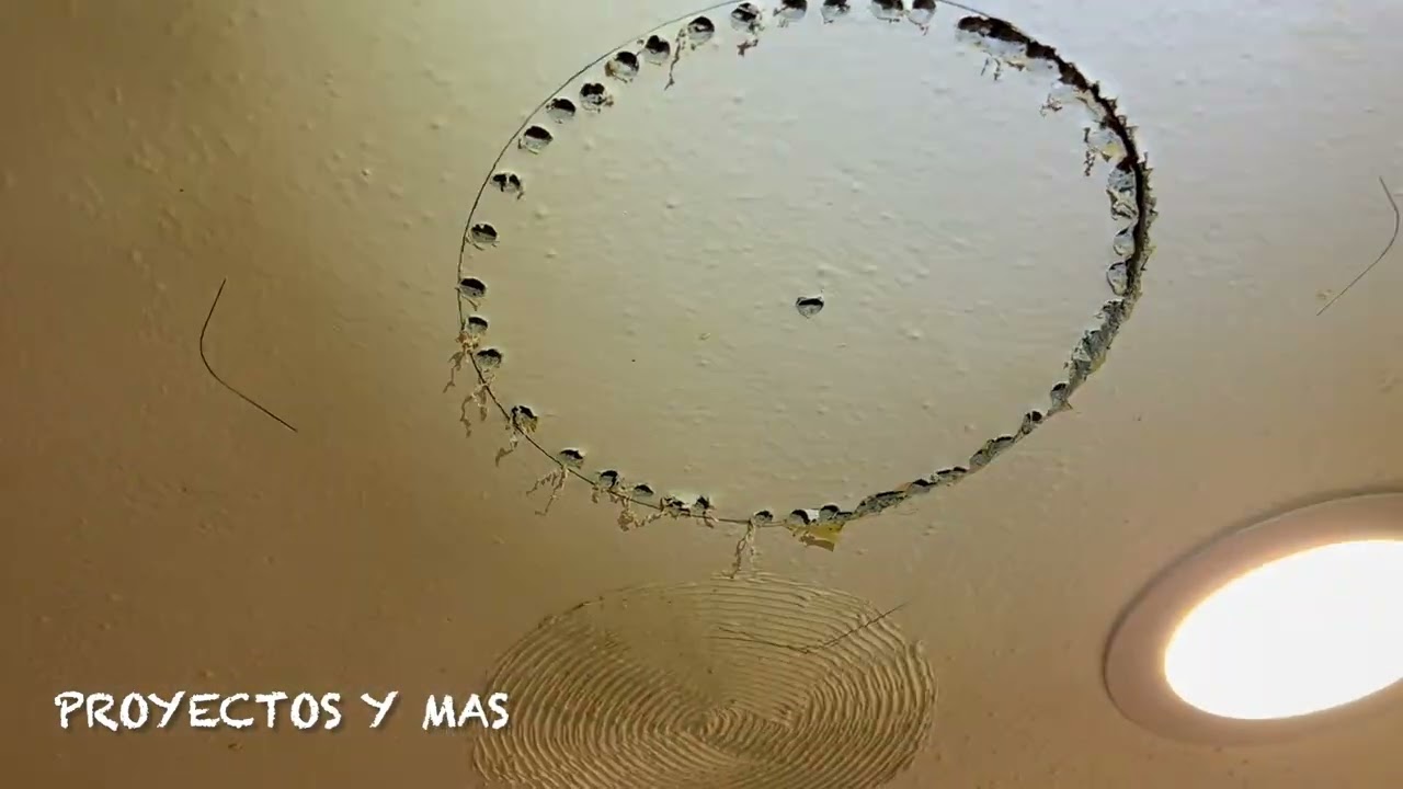 Instalacion de ventilador y luces led en mi cosina.