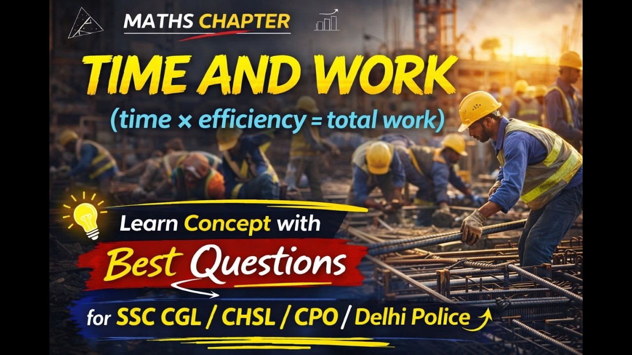 Time And Work Concept With Best Questions Asked In SSC