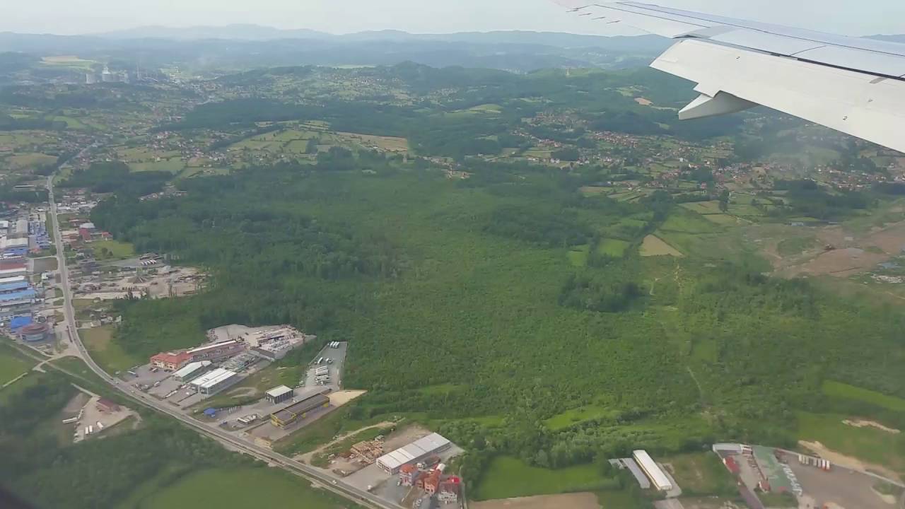 Sletanje na Aerodrom Dubrave Tuzla