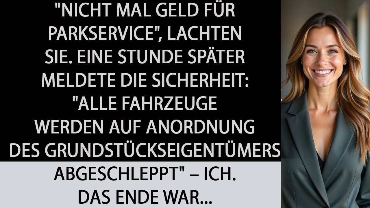 Beim Wiedersehen nannten sie mich arm – dann wurden ihre Autos abgeschleppt.