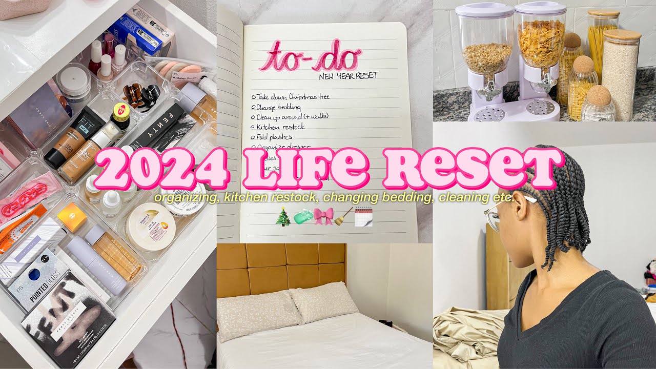 2024 RESET WITH ME✨ | new month reset, deep cleaning, vanity organization, kitchen restock + MORE!