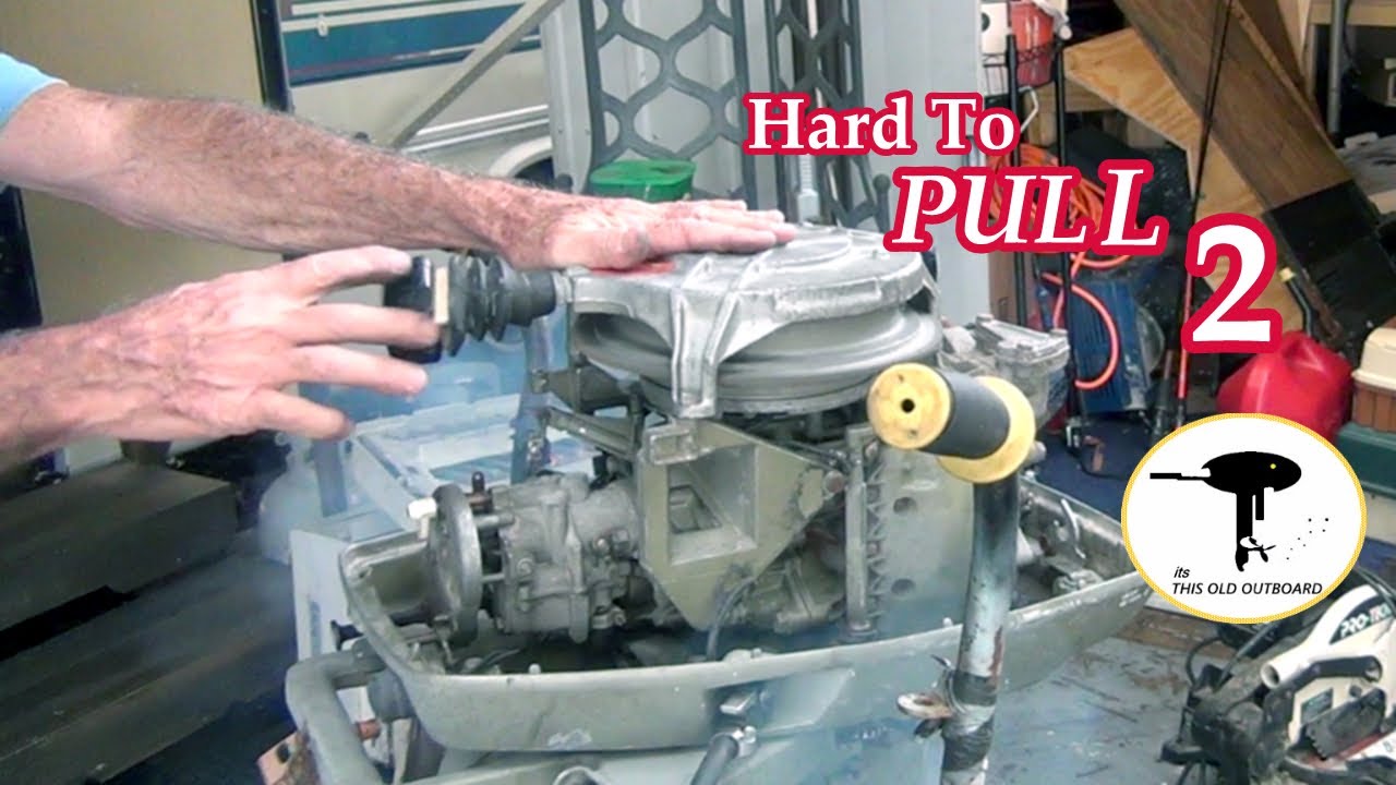 74 Johnson 25 Hp. Bent Crankshaft Test. Hard to Pull pt2. MUDDOBBERS!  THIS OLD OUTBOARD
