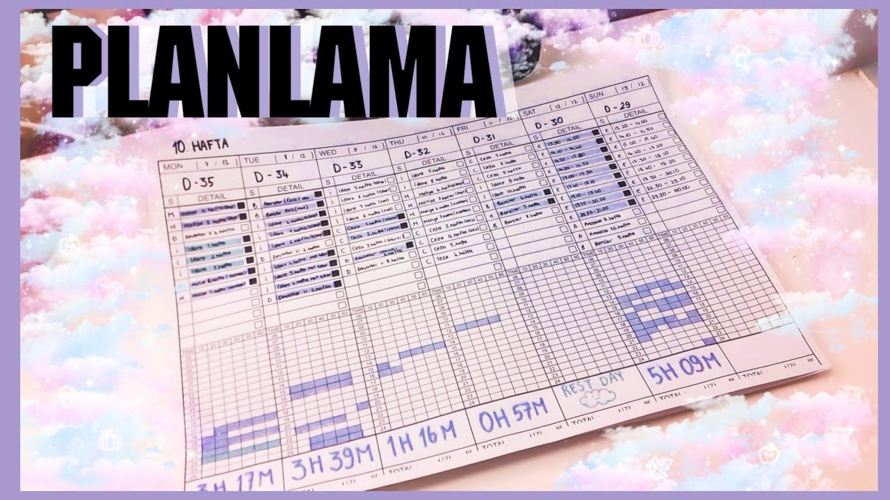 PLANLAMA KAĞIDI NASIL KULLANILIR?|Nasıl plan yapıyorum,verimli planlama