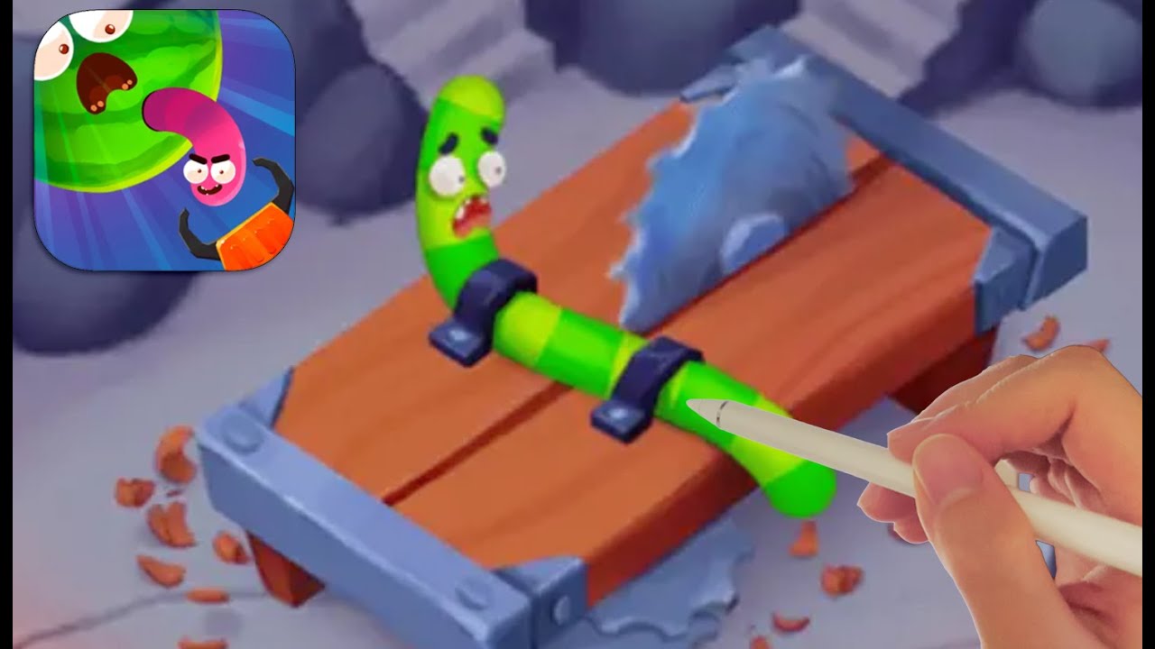 Let's Play Worm Out - Help Fruit Friends Pull Out Worms - Fun Puzzle Game