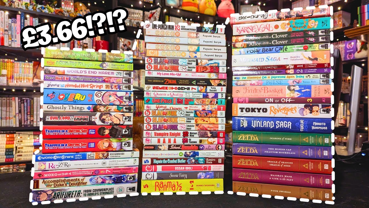 I BOUGHT MANGA FOR 50% OFF RRP ~ Second Hand Manga Unboxing/Haul 🎶