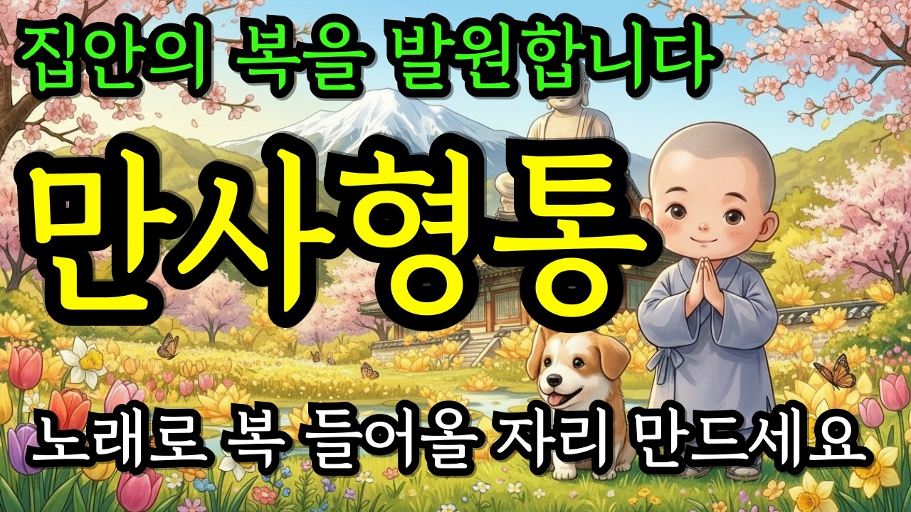 듣기만 해도 막힌 일 술술 풀리는 불교 노래 | 만사형통 기운 집안에 들이는 불교 음악 | 소원성취 찬불가