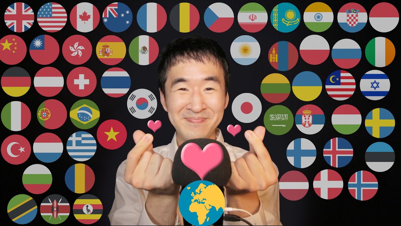 ASMR “I Love You” in 40 Different Languages💕