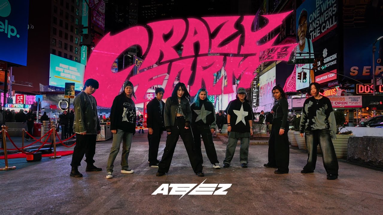 [KPOP IN PUBLIC NYC - TIMES SQUARE] ATEEZ (에이티즈) - 'Crazy Form' Dance Cover