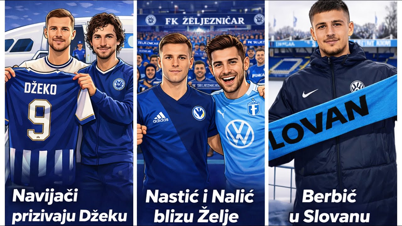 Navijaci Zelje prizivaju Dzeku 🔵⚪️⁉️Berbic u Slovanu 👏⁉️ Velez sjajan na pripremama 👏⁉️Transferi 👀