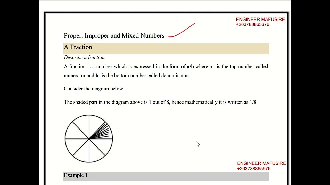 FRACTIONS 2 (EXAMPLES)