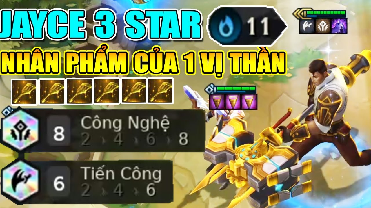 JACYE 3 STAR + 8 HEXTECH + 6 Striker  - SUPER STAR TFT SET 6.5