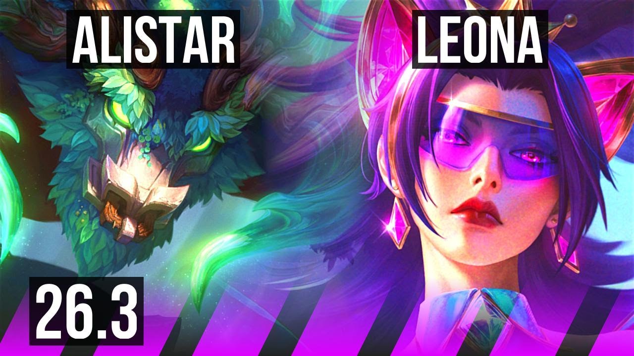 ALISTAR & Lucian vs LEONA & Caitlyn (SUP) | Good KDA: 3/2/20 | EUW Diamond | 26.3