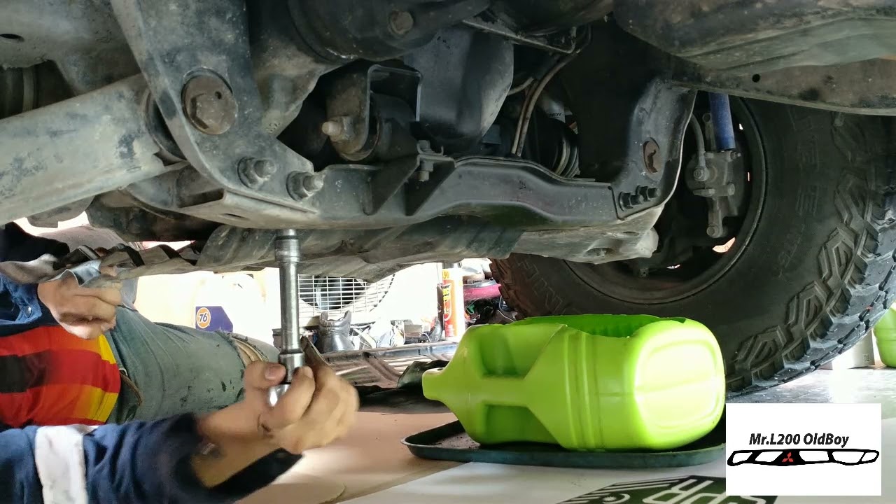 DIY Tukar Minyak Hitam Dan Oil Filter Mitsubishi Triton 2.5