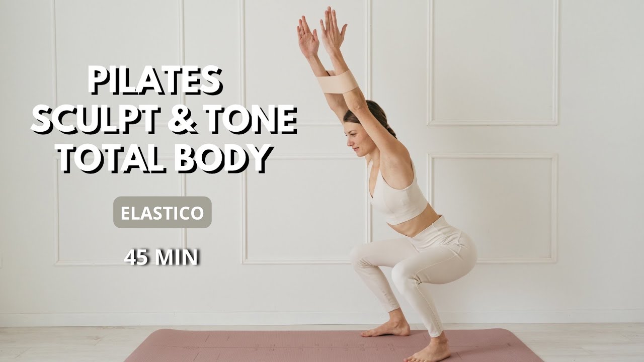45 MIN LEZIONE DI PILATES CON L'ELASTICO || Total body di livello intermedio