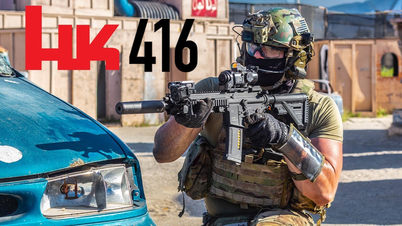 Страйкбольный геймплей HK416 в знаменитой во всем мире деревне SC!