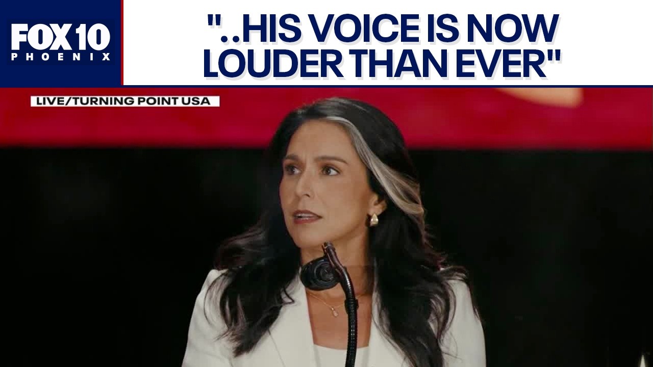 FULL SPEECH: Charlie Kirk's memorial: Tulsi Gabbard delivers remarks | FOX 10 Phoenix