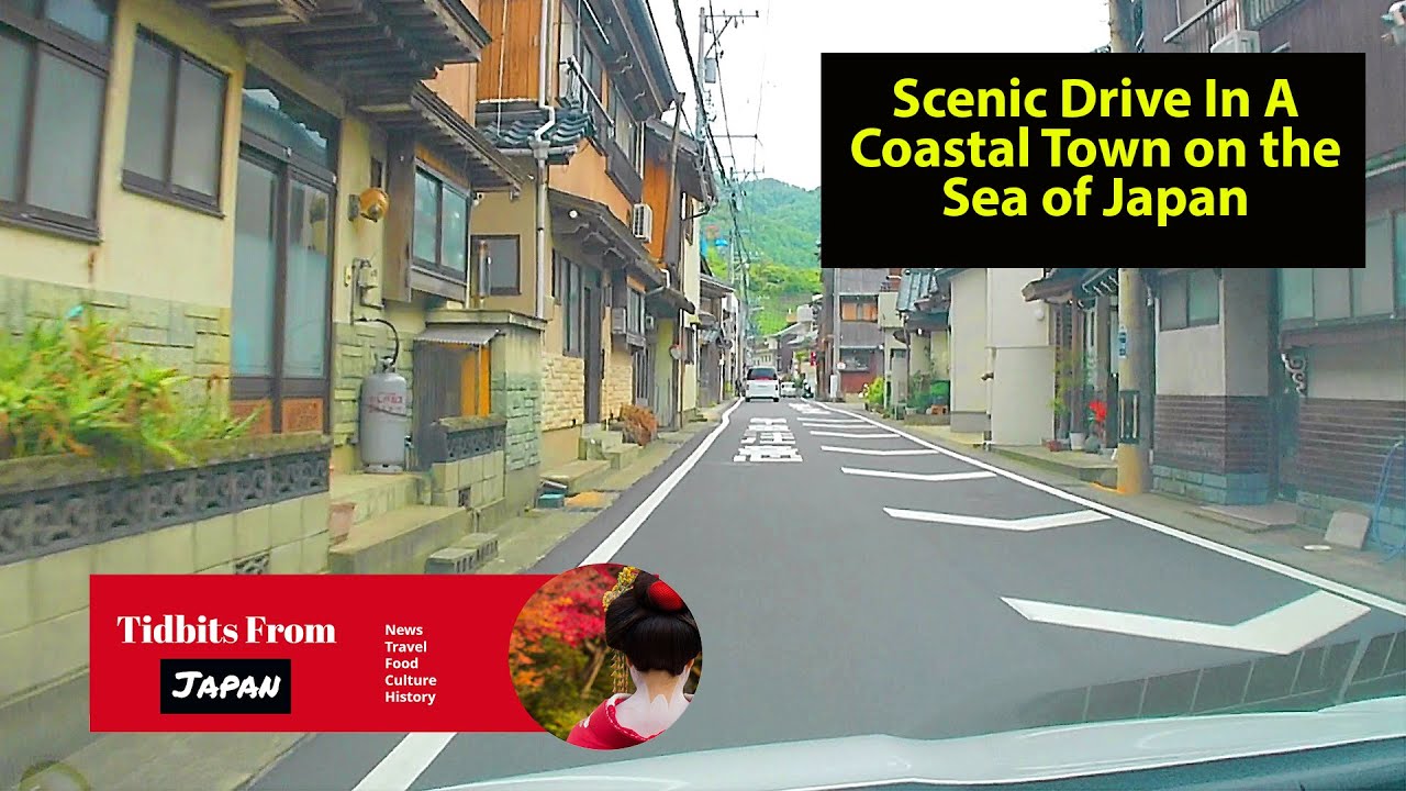 Scenic Drive in a Coastal Town on the Sea of Japan
